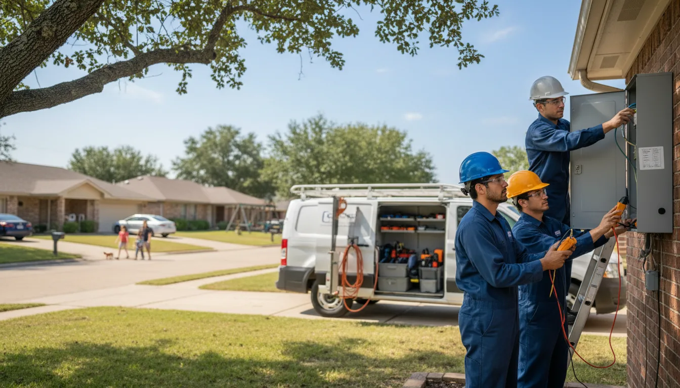 Certified electrician providing emergency electrical services in La Grange, AR